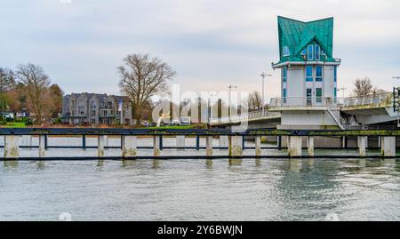 Impression de Kappeln, une ville du Schleswig-Holstein dans le nord de l'Allemagne Banque D'Images