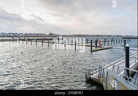 Paysage autour d'Olpenitz, une partie de la ville de Kappeln dans le Schleswig-Holstein, Allemagne, à l'embouchure du Schlei firth jusqu'à la mer Baltique. Banque D'Images