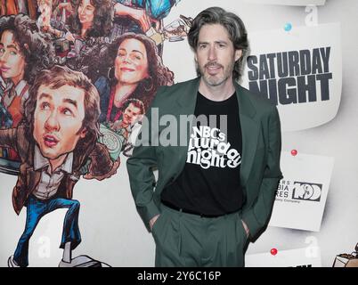 Jason Reitman arrive à la projection de Sony SATURDAY NIGHT Los Angeles qui se tient au Vista Theatre de Los Angeles, CA, le mardi 24 septembre 2024. (Photo de Sthanlee B. Mirador/Sipa USA) Banque D'Images