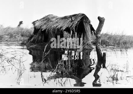 VILLAGES AUTOCHTONES ÉLOIGNÉS - RECENSEMENT EN RHODÉSIE DU NORD, AFRIQUE ; 2 AOÛT 1963 Banque D'Images