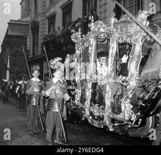 LE NOUVEAU LORD MAYOR DE LONDRES RALPH PERRING À LONDRES ; 10 NOVEMBRE 1962 Banque D'Images