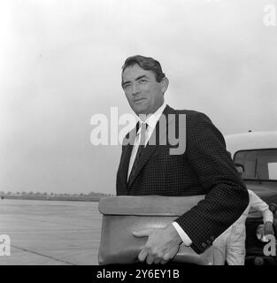 L'ACTEUR GREGORY PECK À LONDRES LE 3 SEPTEMBRE 1962 Banque D'Images