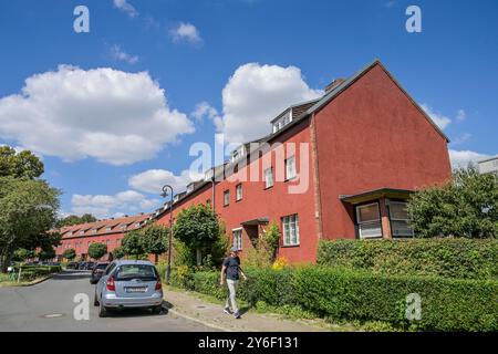 Wohnhäuser, Hüsung, Hufeisensiedlung, Britz, Neukölln, Berlin, Deutschland *** bâtiments résidentiels, Hüsung, Hufeisensiedlung, Britz, Neukölln, Berlin, Allemagne Banque D'Images