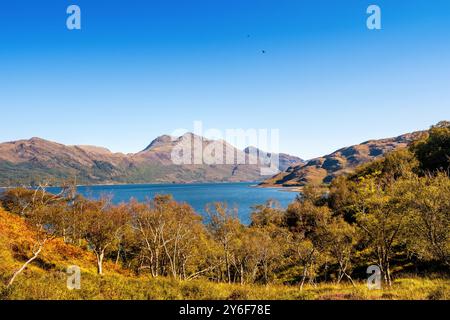 Beinn Sgritheall, un munro / montagne sur le Loch Hourn, Écosse Banque D'Images