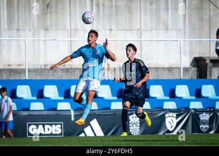Sanxenxo, Espagne. 21 septembre 2024. Pré-saison Real Madrid Juvenil A vs Celta C. Banque D'Images
