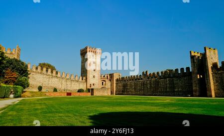 Les remparts de Castello Carrarese, au cœur de la ville d'Este. Padoue. Italie Banque D'Images