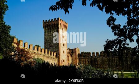 Les remparts de Castello Carrarese, au cœur de la ville d'Este. Padoue. Italie Banque D'Images