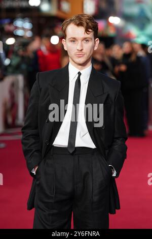 Harry Lawtey assiste à la première britannique de Joker : folie A deux au Cineworld Leicester Square, Londres. Date de la photo : mercredi 25 septembre 2024. Banque D'Images