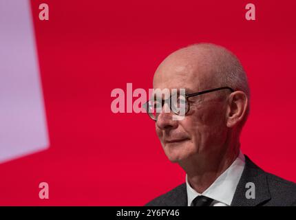 Patrick McFadden Chancelier du duché de Lancaster député travailliste pour Wolverhampton Sud-est. À la conférence du parti travailliste 2024. Il est coordonnateur de campagne nationale du Parti travailliste. Liverpool Royaume-Uni. Photo : Garyroberts/worldwidefeatures.com Banque D'Images