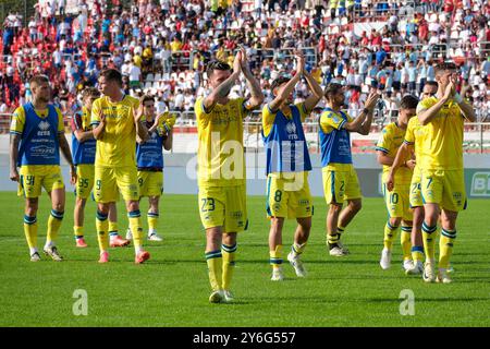 AS Cittadella 1973 salue ses supporters lors du match de football italien Serie B entre Mantova Calcio 1911 et AS Cittade Banque D'Images