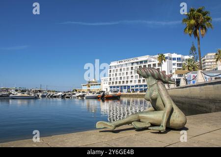 Faro, Portugal, septembre 2022, Editorial illustratif : vue sur l'hôtel Eva Senses dans le quartier Marina de Faro, Portugal, Europe Banque D'Images