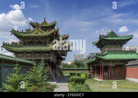 Le Palais d'hiver du Bogd Khan à Oulan-Bator, Mongolie, Asie Banque D'Images