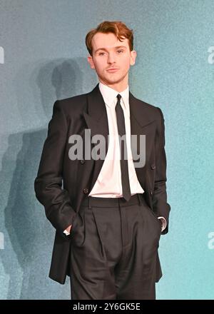 LONDRES, ROYAUME-UNI. 25 septembre 2024. Harry Lawtey assiste à la première de Joker : folie à deux UK au Cineworld Leicester Square à Londres. (Photo de 李世惠/Voir Li/Picture Capital) crédit : Voir Li/Picture Capital/Alamy Live News Banque D'Images