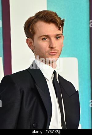 LONDRES, ROYAUME-UNI. 25 septembre 2024. Harry Lawtey assiste à la première de Joker : folie à deux UK au Cineworld Leicester Square à Londres. (Photo de 李世惠/Voir Li/Picture Capital) crédit : Voir Li/Picture Capital/Alamy Live News Banque D'Images