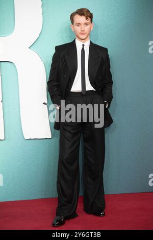 Londres, Royaume-Uni. 25 septembre 2024. Photo : Harry Lawtey assiste à la première britannique de Joker : folie à deux au Cineworld, Leicester Square. Crédit : Justin Ng/Alamy Live News Banque D'Images