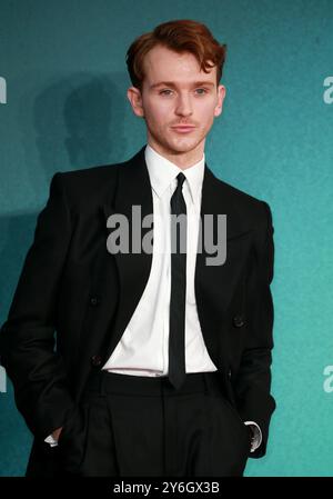 Londres, Royaume-Uni. 25 septembre 2024. Harry Lawtey assiste à la première britannique de « Joker folie à deux » au Cineworld Leicester Square à Londres. Crédit : SOPA images Limited/Alamy Live News Banque D'Images