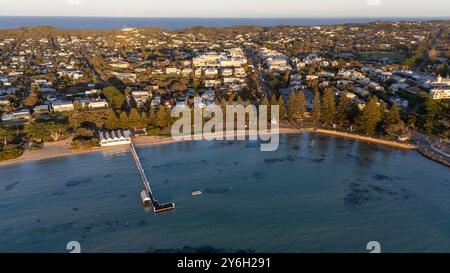 La petite ville balnéaire historique de Sorrento sur la péninsule de Mornington près de Melbourne en Australie. Banque D'Images