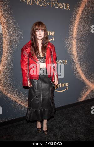 New York, États-Unis. 24 septembre 2024. Markella Kavenagh assiste à la première saison 2 de ''The Lord of the Rings : The Rings of Power'' à l'hôtel Whitby à New York, États-Unis, le 24 septembre 2024. (Photo de Thenews2/NurPhoto) crédit : NurPhoto SRL/Alamy Live News Banque D'Images