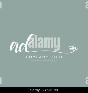 ANNONCE conception initiale du logo d'écriture manuscrite Illustration de Vecteur