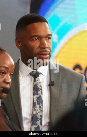 New York, NY, États-Unis. 25 septembre 2024. Michael Strahan sur le tournage de Good Morning America le 25 septembre 2024 à New York. Crédit : RW/Media Punch/Alamy Live News Banque D'Images