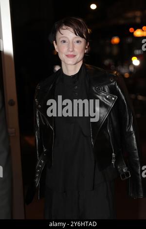 NY, États-Unis. 24 septembre 2024. New York, NY - 24 septembre 2024 : Andrea Riseborough After. L'actrice Kate Winslet ''The Late Show with Stephen Colbert'' au Ed Sullivan Theater de New York. Photo de Giada Papini Rampelotto/EuropaNewswire. (Crédit image : © Luiz Rampelotto/ZUMA Press Wire) USAGE ÉDITORIAL SEULEMENT! Non destiné à UN USAGE commercial ! Banque D'Images