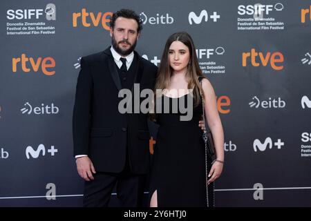 Renata Lerman et Diego Lerman ont assisté à la première de Red Carpet Modi El Hombre que Amaba los Platos Voladores lors du 72e Festival international du film de San Sebastian au Palais Kursaal le 24 septembre 2024 à Donostia / San Sebastian, Espagne. Banque D'Images