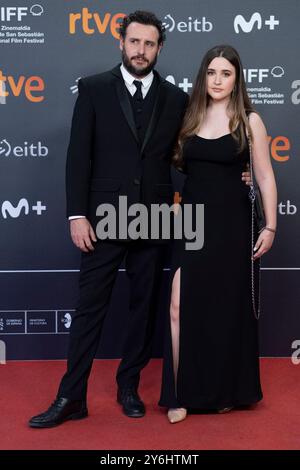 Renata Lerman et Diego Lerman ont assisté à la première de Red Carpet Modi El Hombre que Amaba los Platos Voladores lors du 72e Festival international du film de San Sebastian au Palais Kursaal le 24 septembre 2024 à Donostia / San Sebastian, Espagne. Banque D'Images