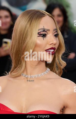 Munroe Bergdorf a assisté à la première Joker : folie à deux UK qui s'est tenue au Cineworld Leicester Square Londres, Royaume-Uni . 25 septembre 2024 . Crédit : Alan d West/Alamy Live News Banque D'Images