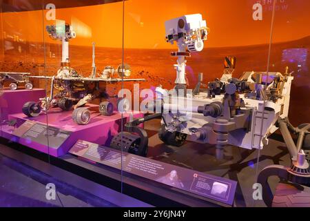 UNE SALLE INTERNE DU MUSÉE NATIONAL SMITHSONIAN DE L'AIR ET DE L'ESPACE Banque D'Images