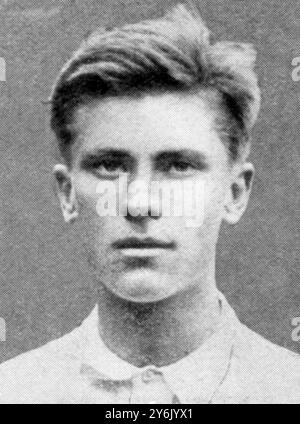 À bord du 'Titanic' dans la Grande catastrophe : passagers notables. M. Karl H. Behr, le joueur de tennis sur gazon. 20 avril 1912 Banque D'Images