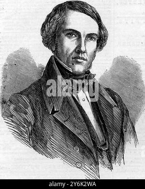 Sir John Lawrence , Bart . , G . C . B . , Commissaire en chef du Pendjab . 14 août 1858 John Laird Mair Lawrence, 1er baron Lawrence, GCB, GCSI, PC (4 mars 1811 - 27 juin 1879) est un Irlandais qui est devenu un éminent pro-consul britannique et homme d'État impérial qui a servi comme vice-roi de l'Inde de 1864 à 1869. Banque D'Images