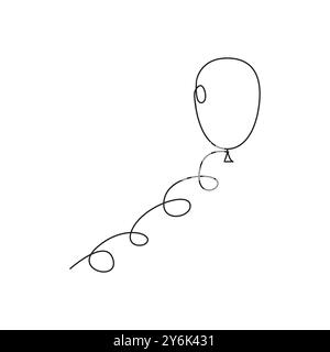 Icône bulle. Dessin au trait simple. Forme flottante minimaliste. Illustration vectorielle. Illustration de Vecteur