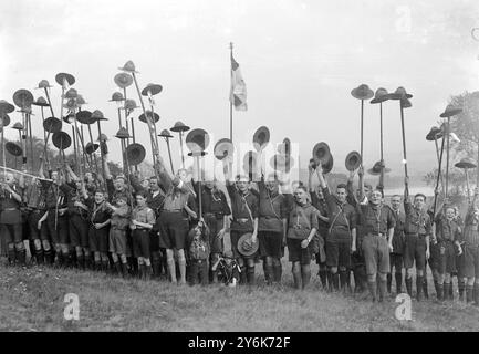 Rassemblement des Scouts au Palais Alexandra. 7 octobre 1922 Banque D'Images