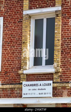 Chambre à louer, colocataire étudiant Banque D'Images