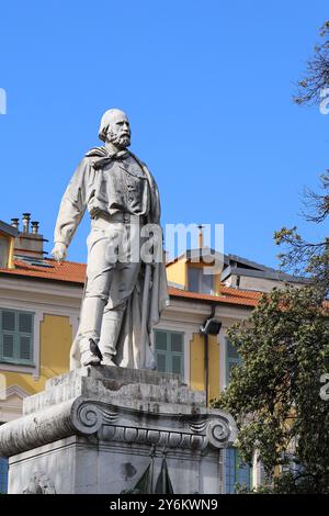 Place Giuseppe Garibaldi Fontaine Nice Nizza Brunnen Banque D'Images