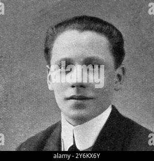 À bord du 'Titanic' dans la Grande catastrophe : passagers notables. M. Daniel Marvin, fils du chef d'une grande firme cinématographique américaine. 20 avril 1912 Banque D'Images
