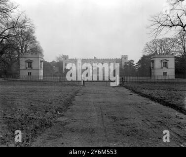 Syon Park, Brentford, siège du duc de Northumberland. 10 janvier 1930 Banque D'Images