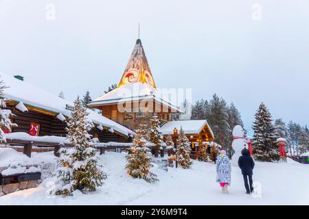 Finlande, Laponie, Rovaniemi, village du Père Noël Banque D'Images