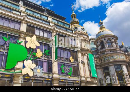 France, Paris, printemps Haussmann Banque D'Images