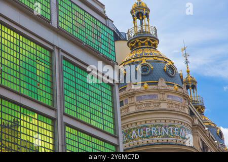 France, Paris, printemps Haussmann Banque D'Images