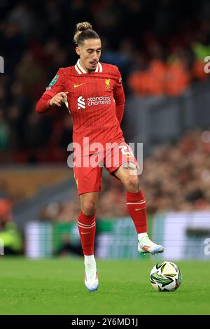 Liverpool, Royaume-Uni. 25 septembre 2024. Lors du match de la Coupe Carabao à Anfield, Liverpool. Le crédit photo devrait se lire comme suit : Jessica Hornby/Sportimage crédit : Sportimage Ltd/Alamy Live News Banque D'Images