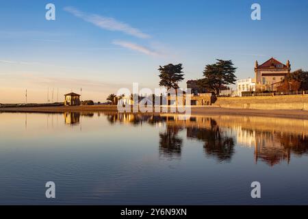 France, la Bernerie-en-Retz, 44, le réservoir un après-midi d'automne. Banque D'Images