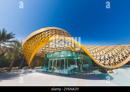Émirats arabes Unis, Sharjah, île Al Noor, serre à papillons Banque D'Images