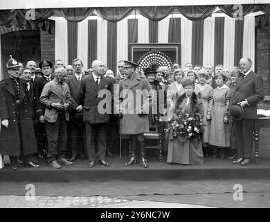 Visite royale à Lincoln. Chez MM. Robey and Co 9 avril 1918. Banque D'Images