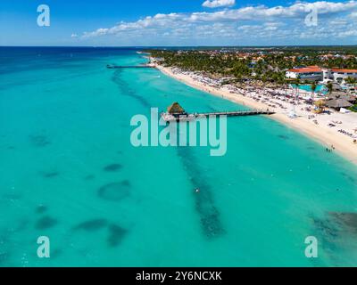 Barrière protectrice, érosion sous-marine. Banque D'Images