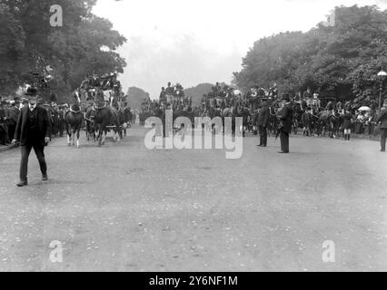 Rencontre du Coaching Club à Hyde Park. années 1920 Banque D'Images