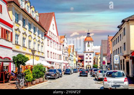 Vieille ville de Dillingen an der Donau, Allemagne Banque D'Images