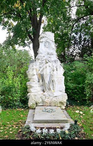 Vienne, Autriche. Cimetière central de Vienne, Johann Baptist Strauss (25 octobre 1825 à composé Ulrich près de Vienne, † 3 juin 1899 à Vienne), autrichien-germe Banque D'Images