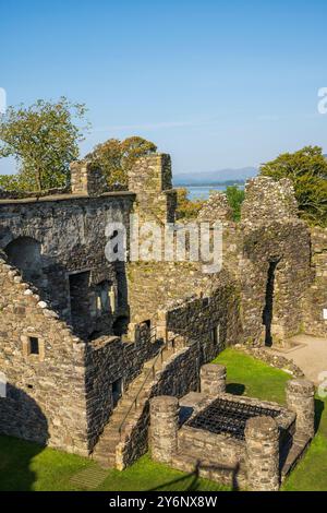 Château et chapelle de Dunstaffnage, près d'Oban, Argyll et Bute, Écosse, Royaume-Uni Banque D'Images