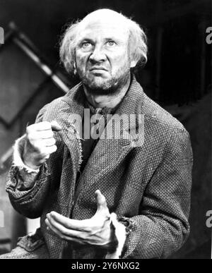 New York : L'acteur anglais Donald Pleasance comme il apparaît dans le prochain Broadway Drama 'The Caretaker.'. 28 septembre 1961 Pleasance, Donald acteur britannique  1919-1995 Banque D'Images